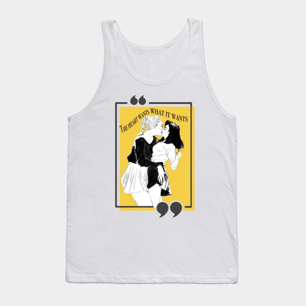 The heart wants what it wants Tank Top by AestheticStreak